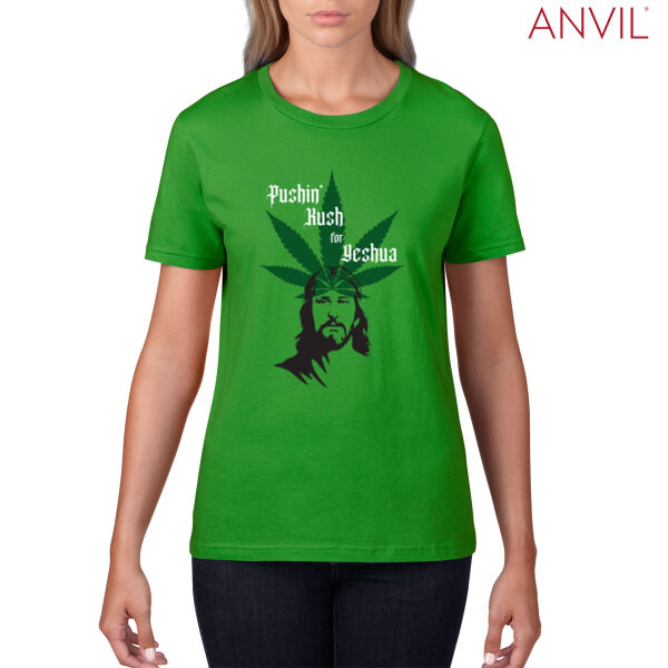 Pushin' Kush for Yeshua Single-Sided Tee Thumbnail